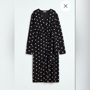 H&M TIE-DETAIL WRAP DRESS